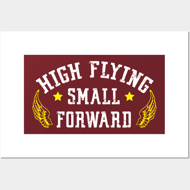 High Flying Forward Wall Art by badlymerch